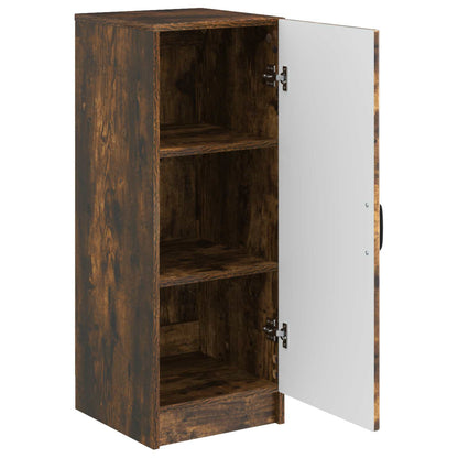 vidaXL Sideboard Smoked Oak 33 x 34.5 x 87 cm Engineered Wood