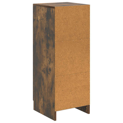 vidaXL Sideboard Smoked Oak 33 x 34.5 x 87 cm Engineered Wood