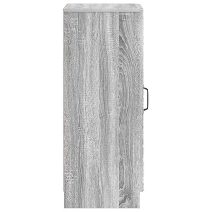 vidaXL Sideboard Grey Sonoma 33 x 34.5 x 87 cm Engineered Wood