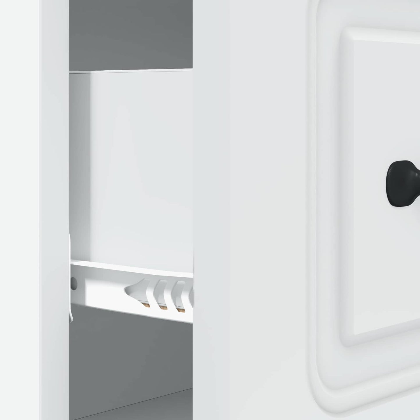 vidaXL Drawer Cabinet White 66 x 34.5 x 87 cm Engineered Wood