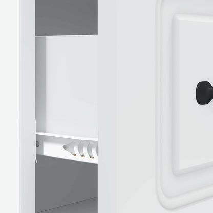 vidaXL Drawer Cabinet 66 x 34.5 x 87 cm Engineered Wood White