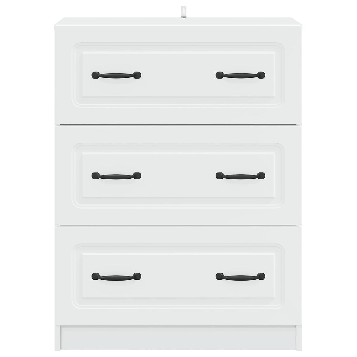 vidaXL Drawer Cabinet 66 x 34.5 x 87 cm Engineered Wood White