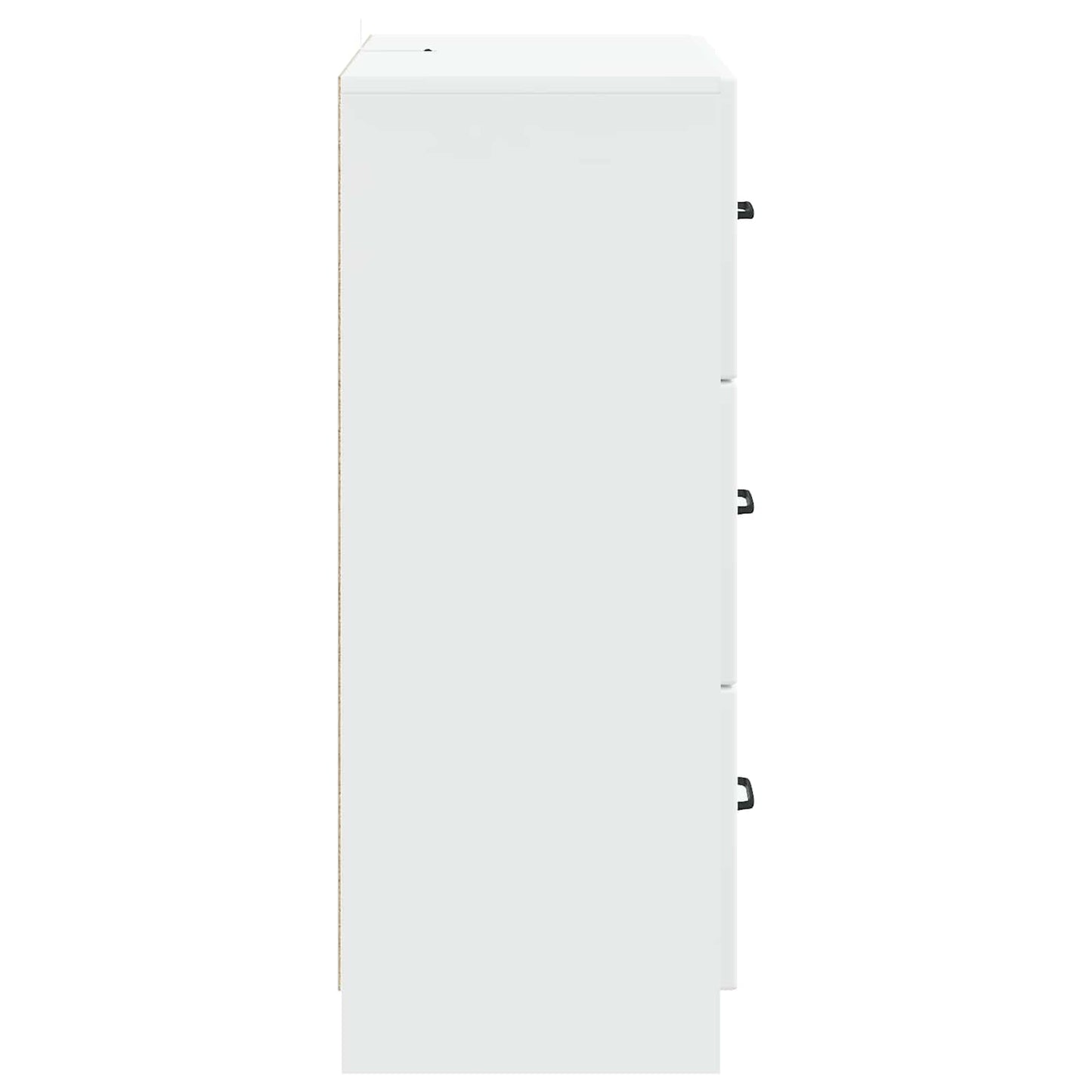vidaXL Drawer Cabinet White 66 x 34.5 x 87 cm Engineered Wood