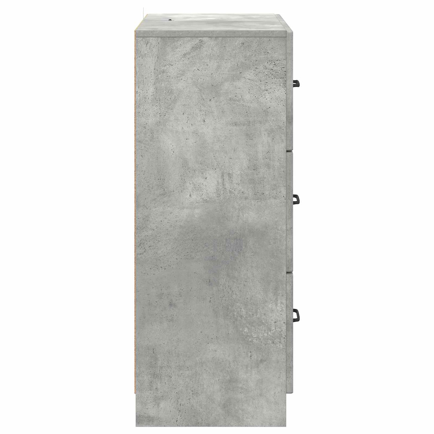 vidaXL Drawer Cabinet Concrete Grey 66 x 34.5 x 87 cm Engineered Wood