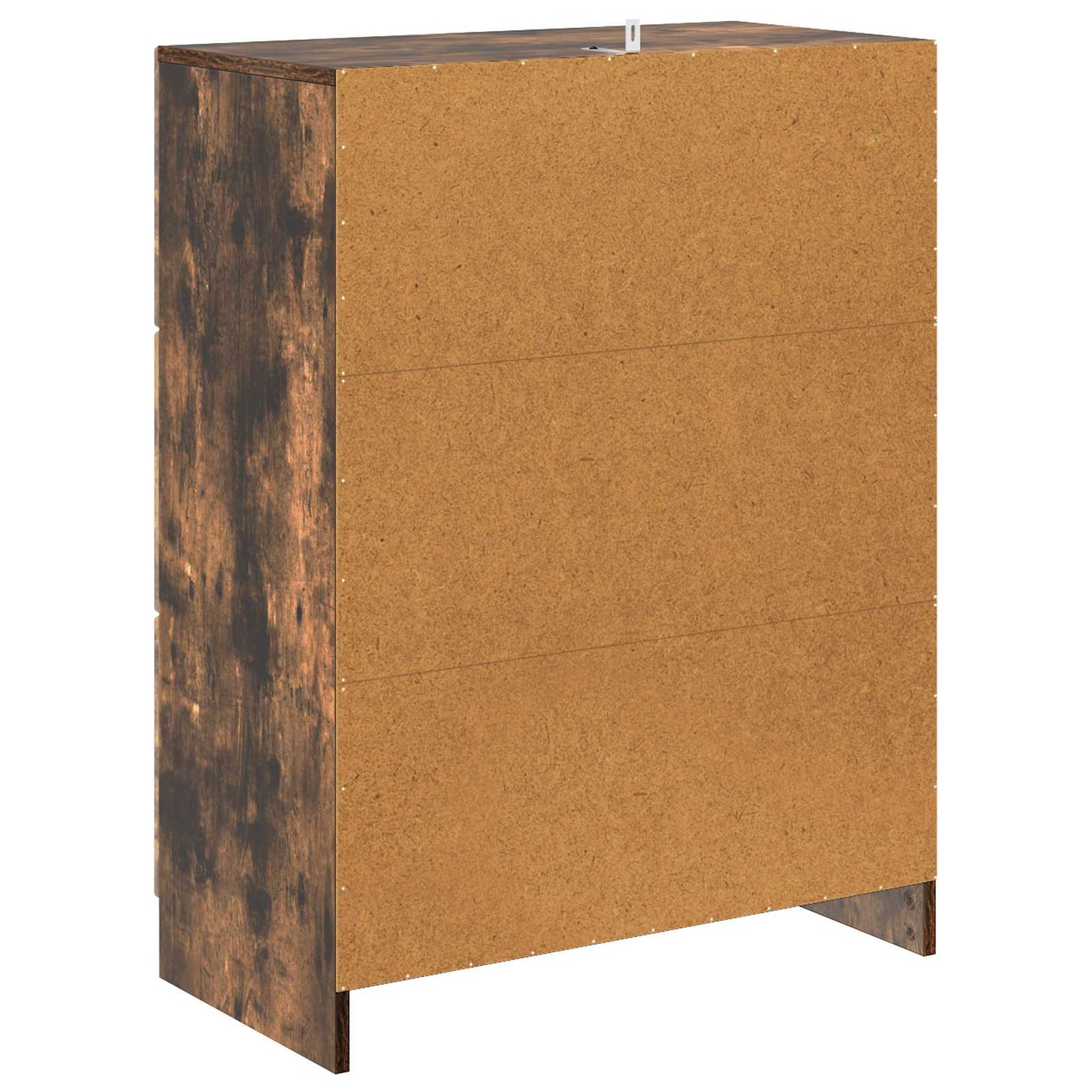 vidaXL Drawer Cabinet Smoked Oak 66 x 34.5 x 87 cm Engineered Wood