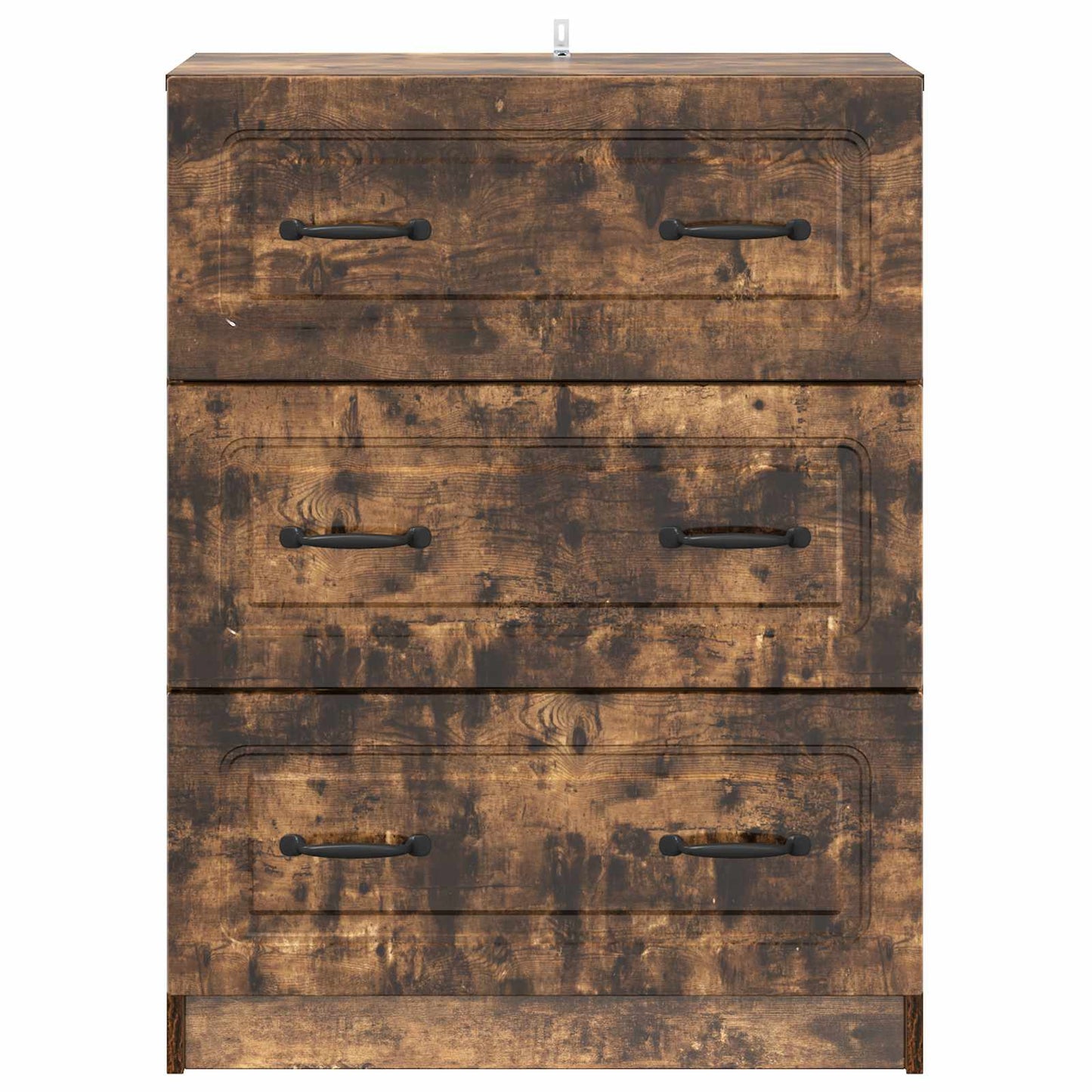 vidaXL Drawer Cabinet Smoked Oak 66 x 34.5 x 87 cm Engineered Wood