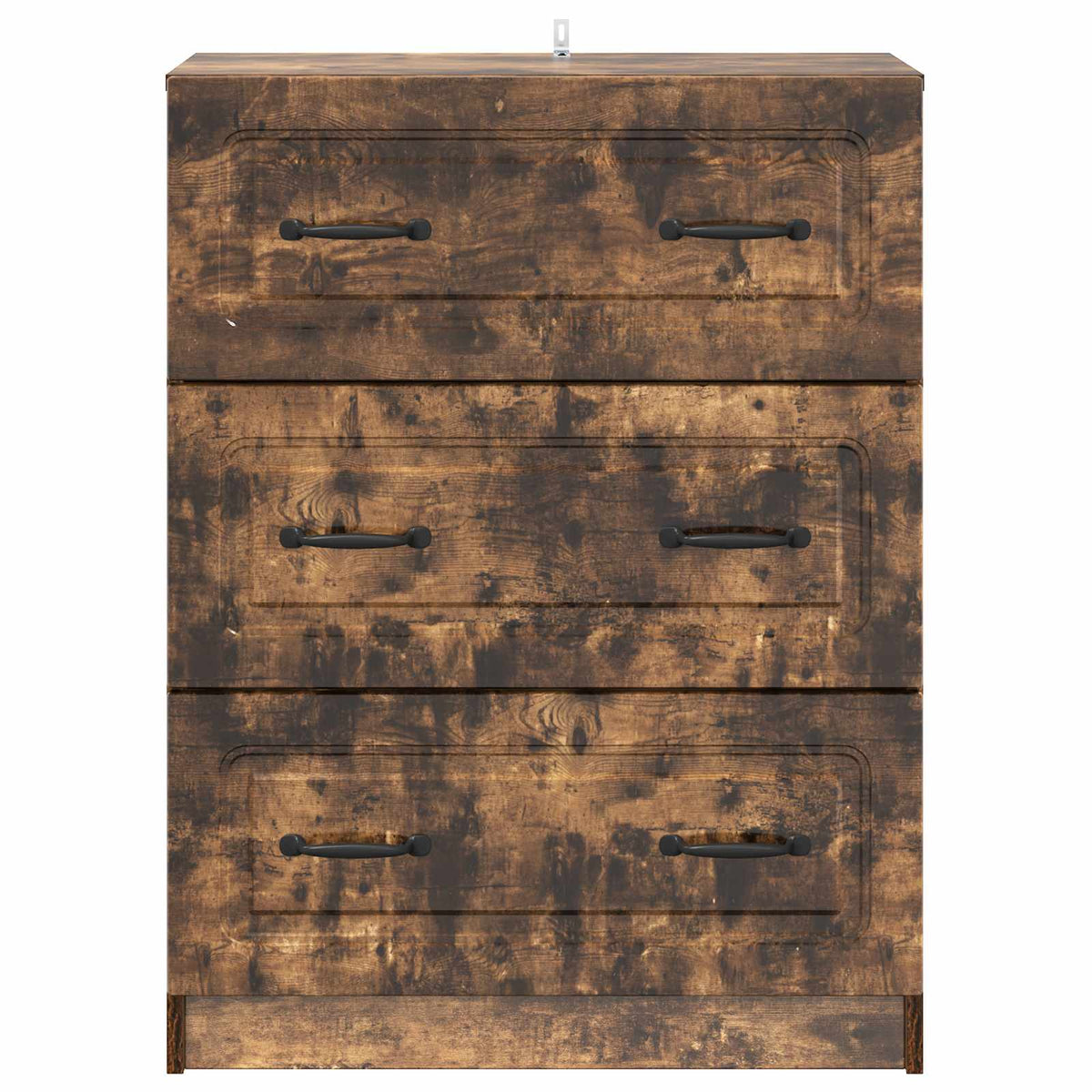 vidaXL Drawer Cabinet 66 x 34.5 x 87 cm Engineered Wood Smoked Oak