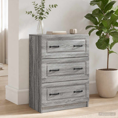 vidaXL Drawer Cabinet 66 x 34.5 x 87 cm Engineered Wood Grey Sonoma