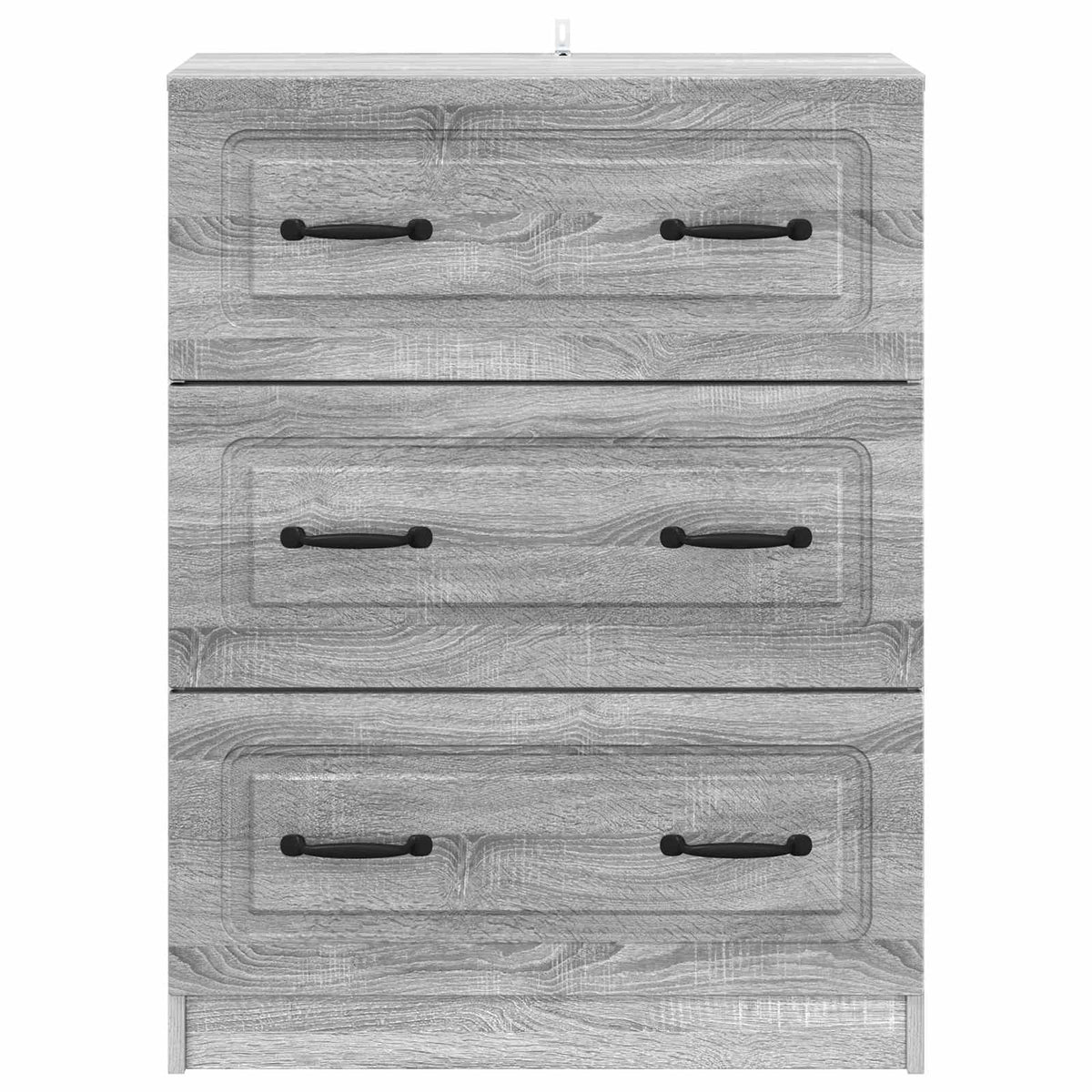 vidaXL Drawer Cabinet 66 x 34.5 x 87 cm Engineered Wood Grey Sonoma