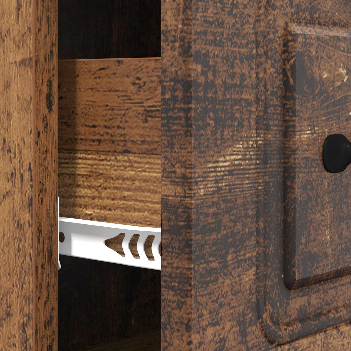 vidaXL Drawer Cabinet Old Wood 66 x 34.5 x 87 cm Engineered Wood