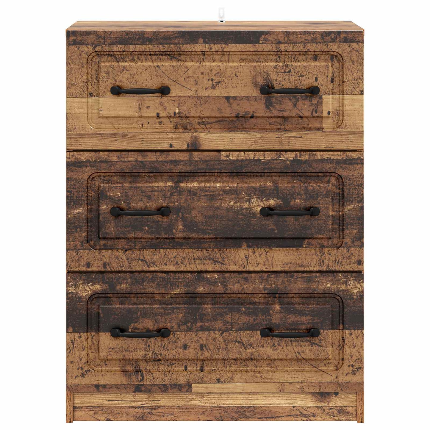 vidaXL Drawer Cabinet Old Wood 66 x 34.5 x 87 cm Engineered Wood