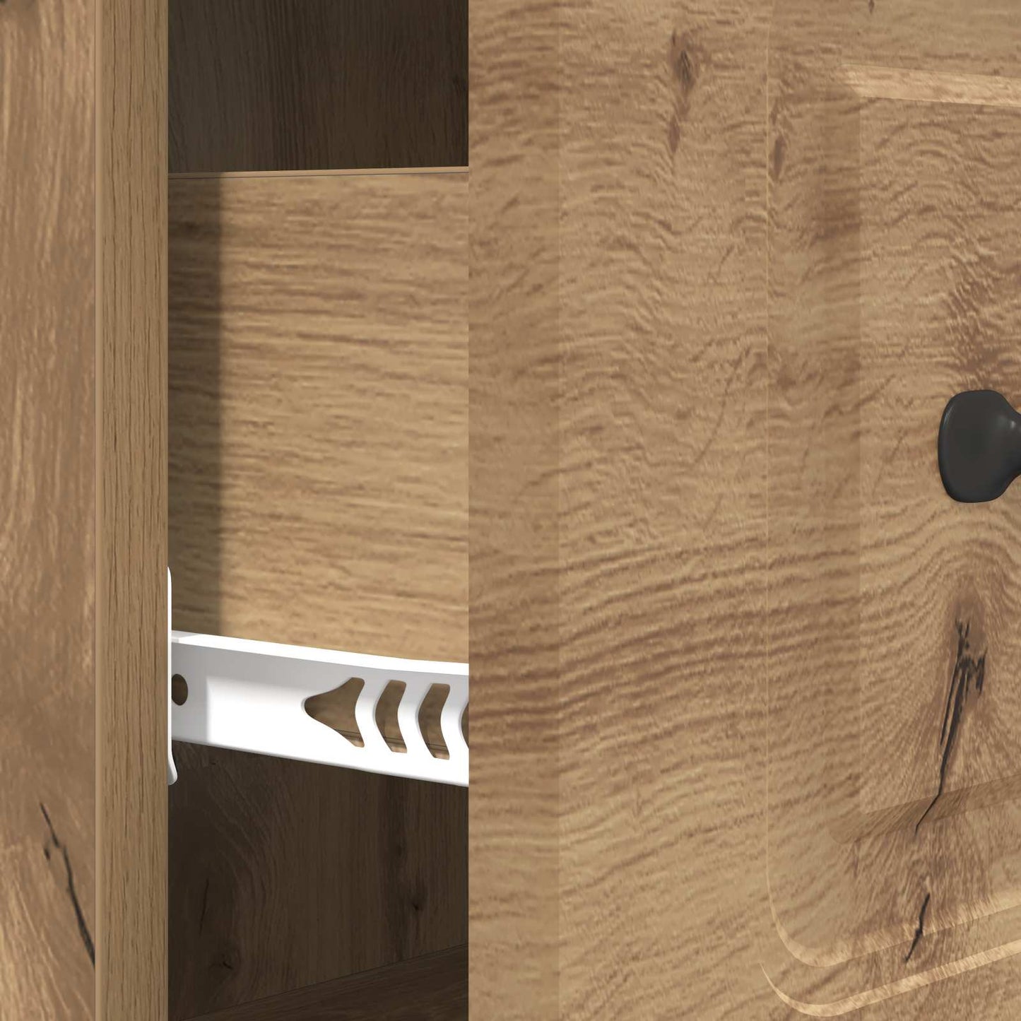 vidaXL Drawer Cabinet Artisan Oak 66 x 34.5 x 87 cm Engineered Wood