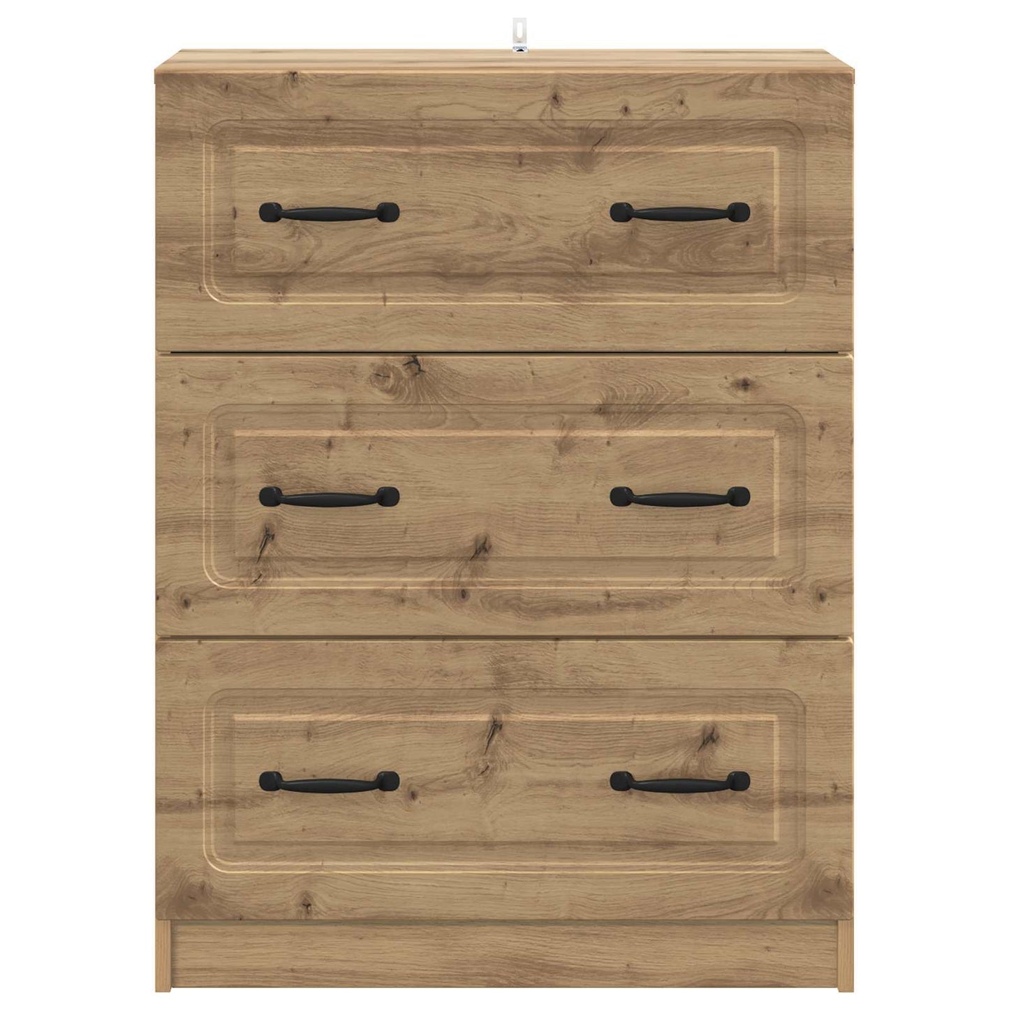vidaXL Drawer Cabinet Artisan Oak 66 x 34.5 x 87 cm Engineered Wood