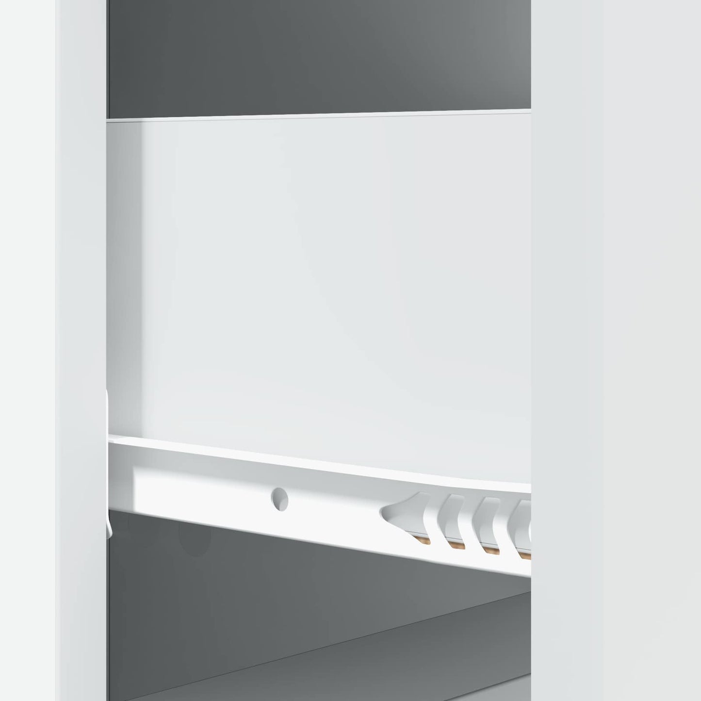 vidaXL Drawer Cabinet White 33 x 34.5 x 87 cm Engineered Wood