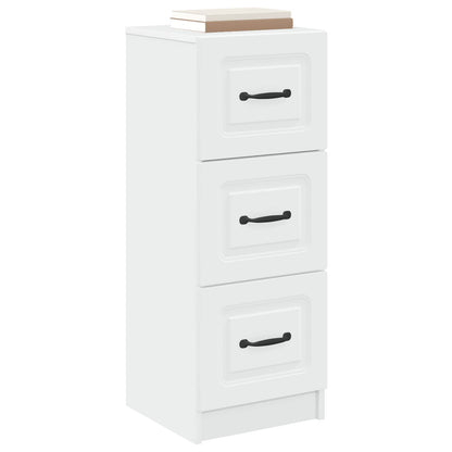 vidaXL Drawer Cabinet White 33 x 34.5 x 87 cm Engineered Wood