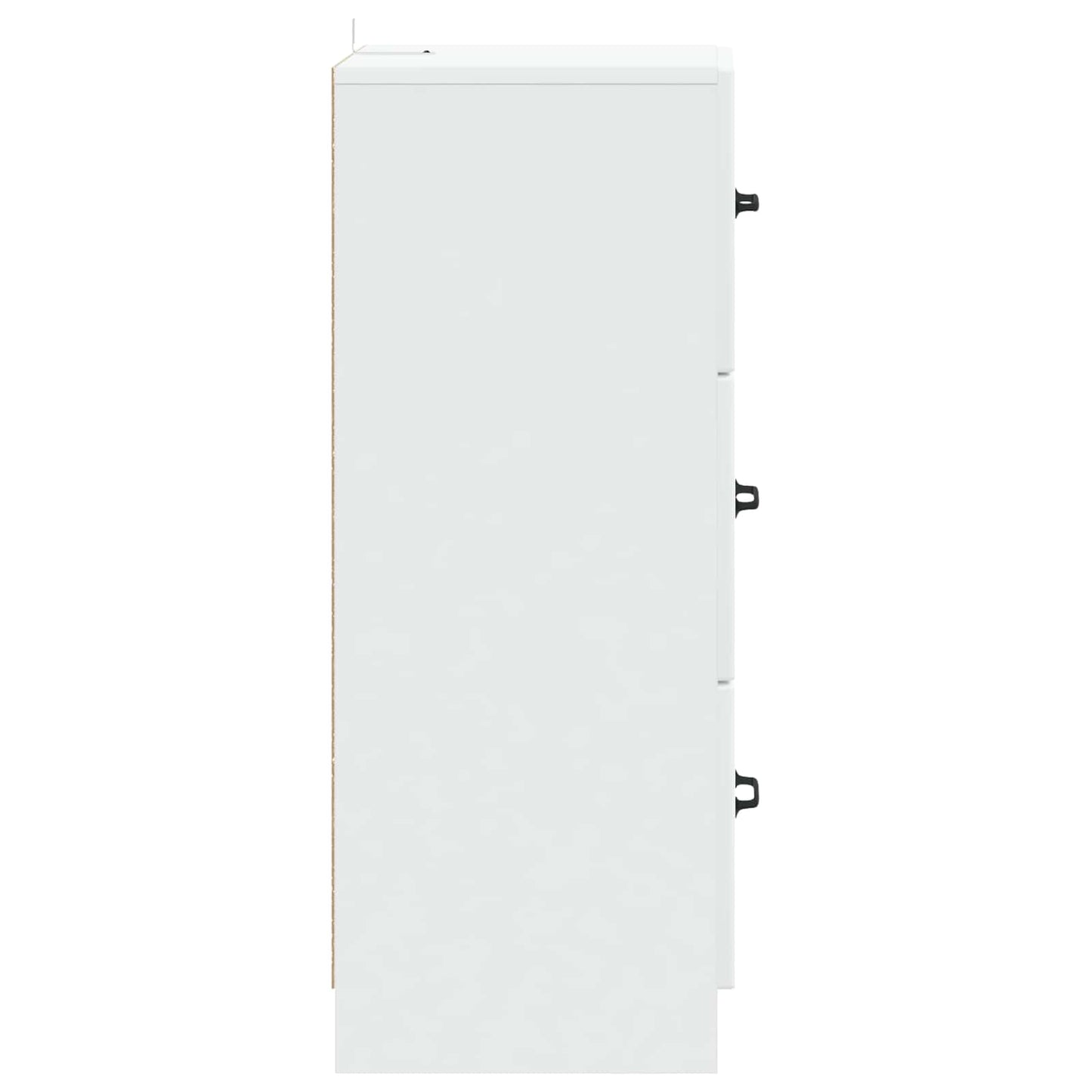 vidaXL Drawer Cabinet White 33 x 34.5 x 87 cm Engineered Wood