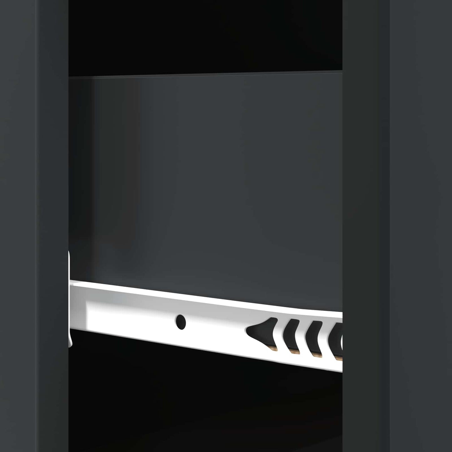 vidaXL Drawer Cabinet Black 33 x 34.5 x 87 cm Engineered Wood