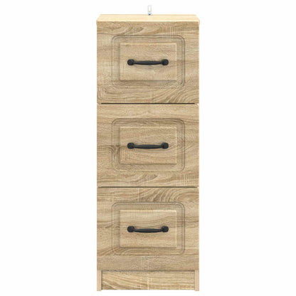vidaXL Drawer Cabinet Sonoma Oak 33 x 34.5 x 87 cm Engineered Wood