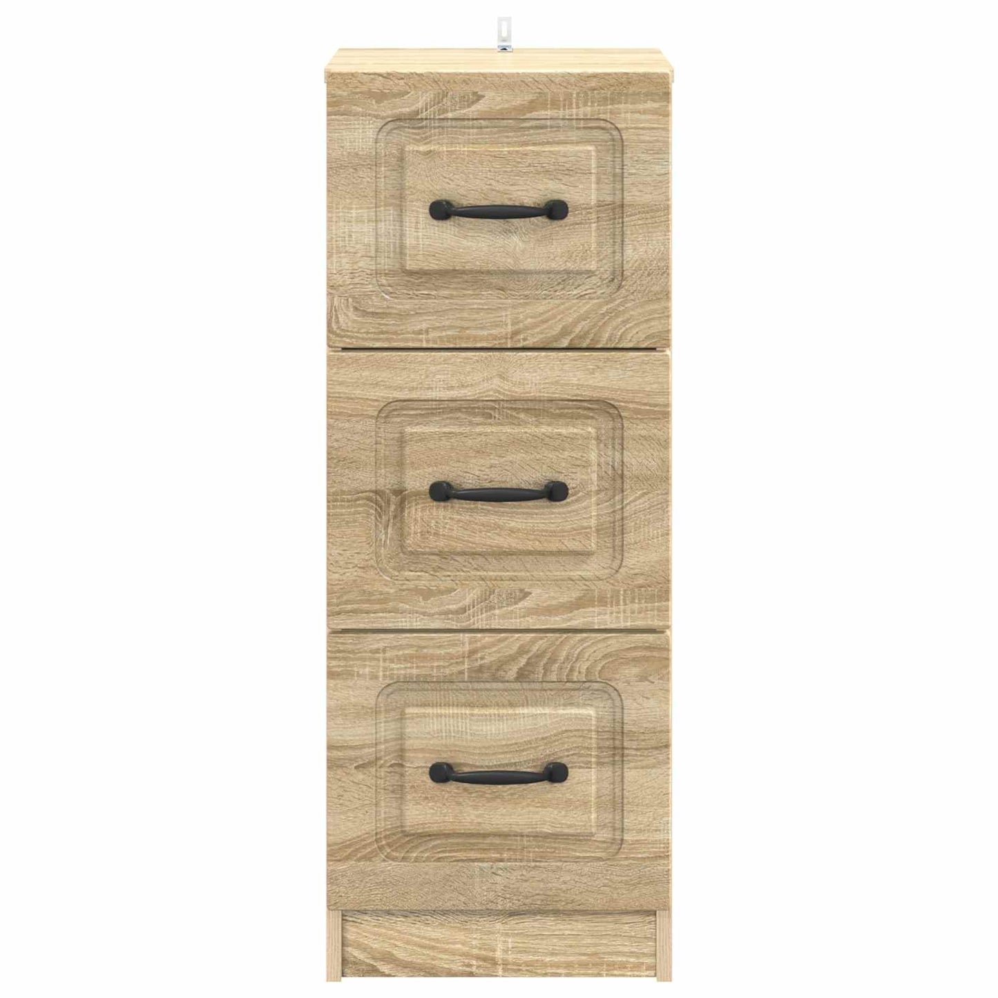 vidaXL Drawer Cabinet Sonoma Oak 33 x 34.5 x 87 cm Engineered Wood