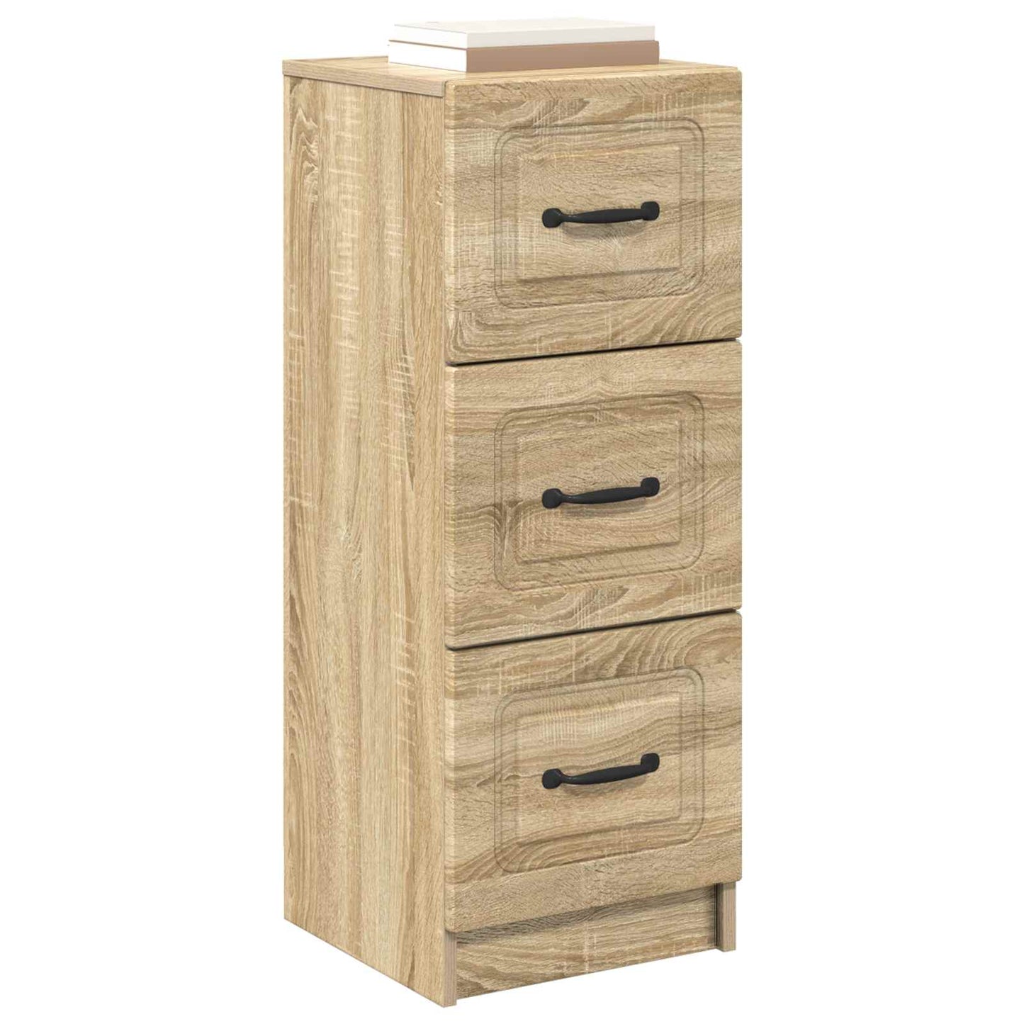 vidaXL Drawer Cabinet Sonoma Oak 33 x 34.5 x 87 cm Engineered Wood