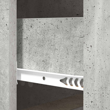 vidaXL Drawer Cabinet Concrete Grey 33 x 34.5 x 87 cm Engineered Wood