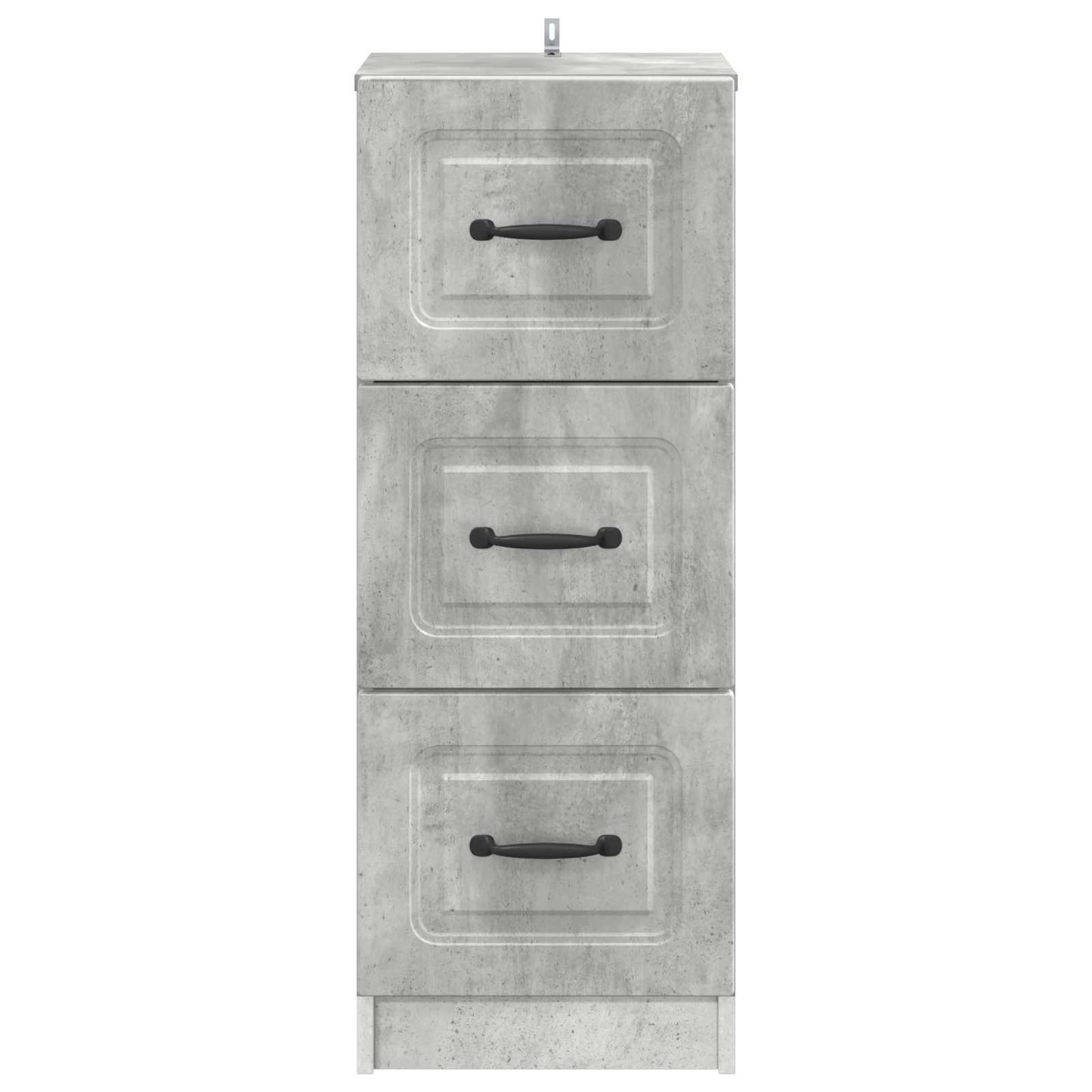 vidaXL Drawer Cabinet Concrete Grey 33 x 34.5 x 87 cm Engineered Wood