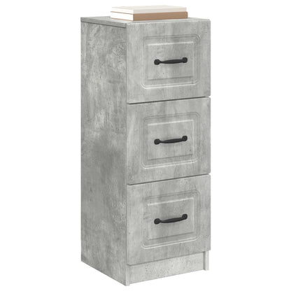 vidaXL Drawer Cabinet Concrete Grey 33 x 34.5 x 87 cm Engineered Wood