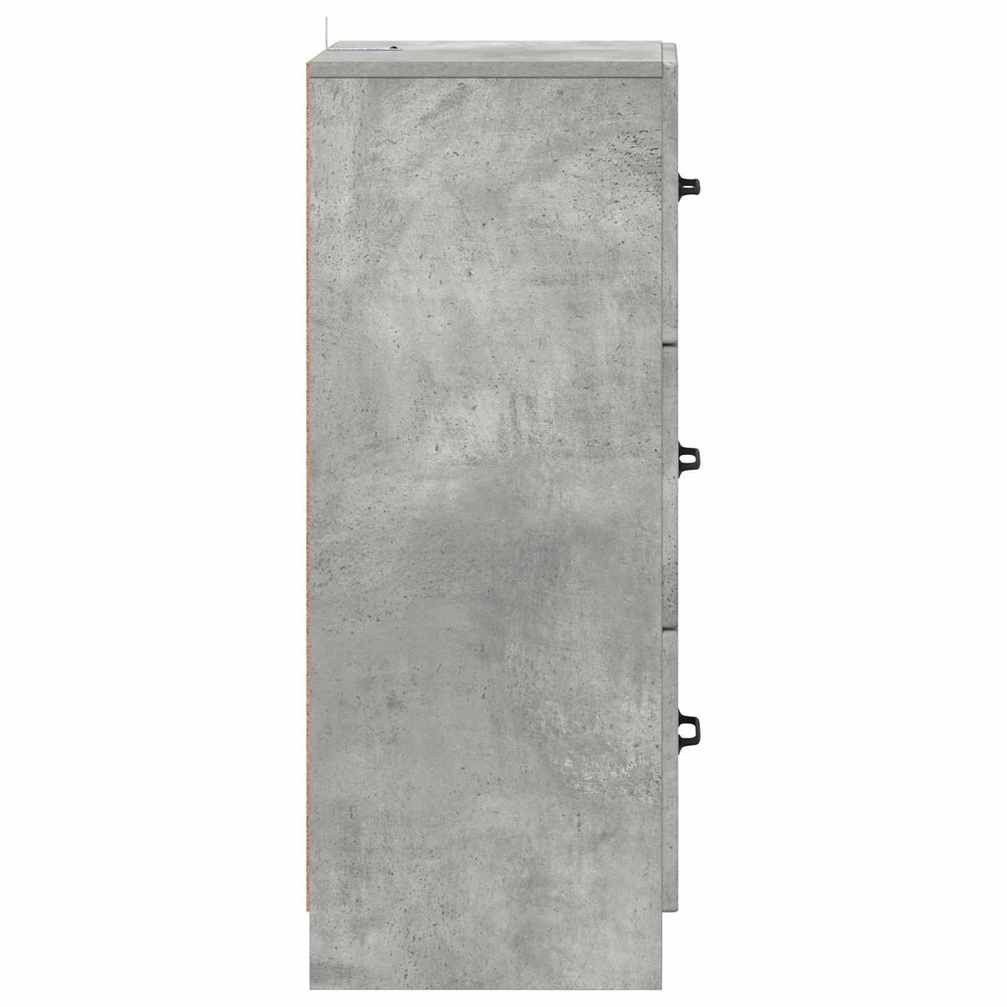 vidaXL Drawer Cabinet Concrete Grey 33 x 34.5 x 87 cm Engineered Wood
