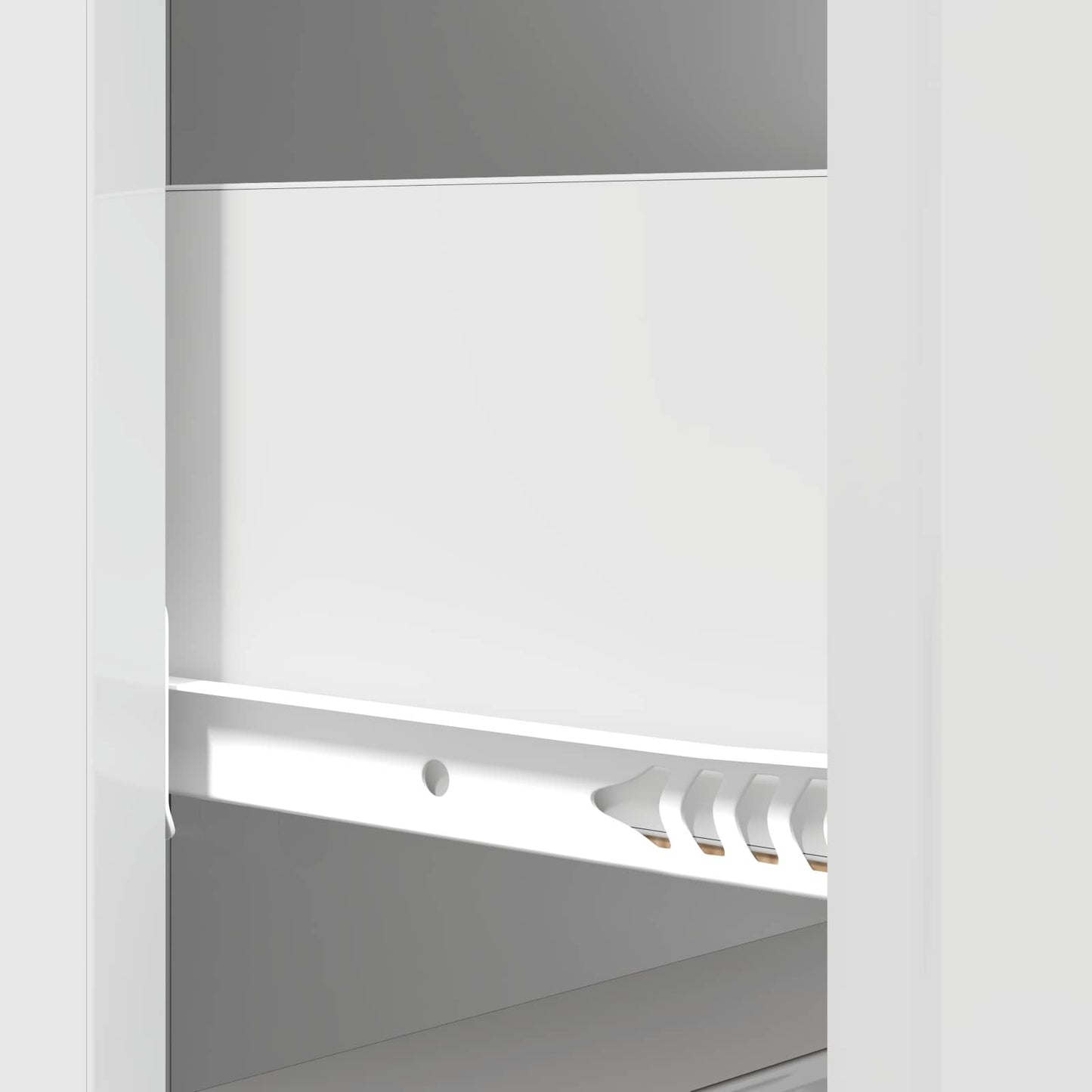 vidaXL Drawer Cabinet High Gloss White 33 x 34.5 x 87 cm