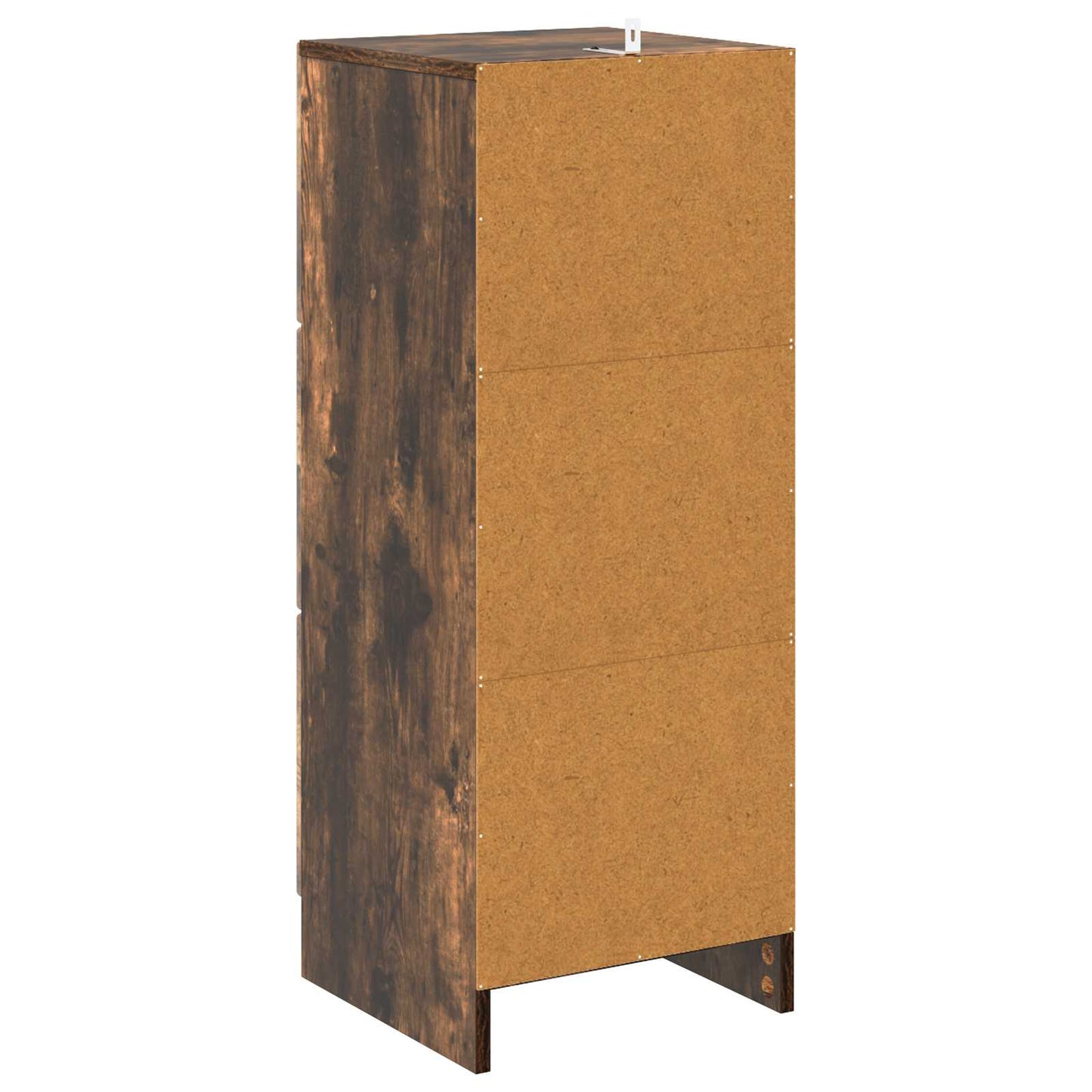 vidaXL Drawer Cabinet Smoked Oak 33 x 34.5 x 87 cm Engineered Wood