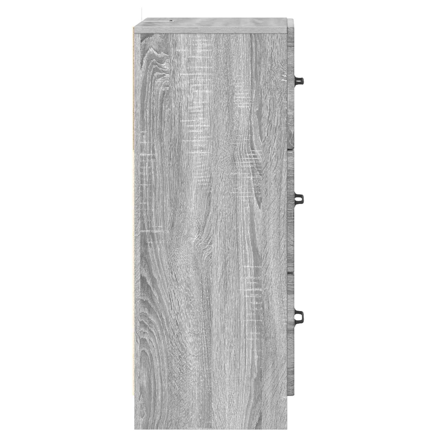 vidaXL Drawer Cabinet Grey Sonoma 33 x 34.5 x 87 cm Engineered Wood