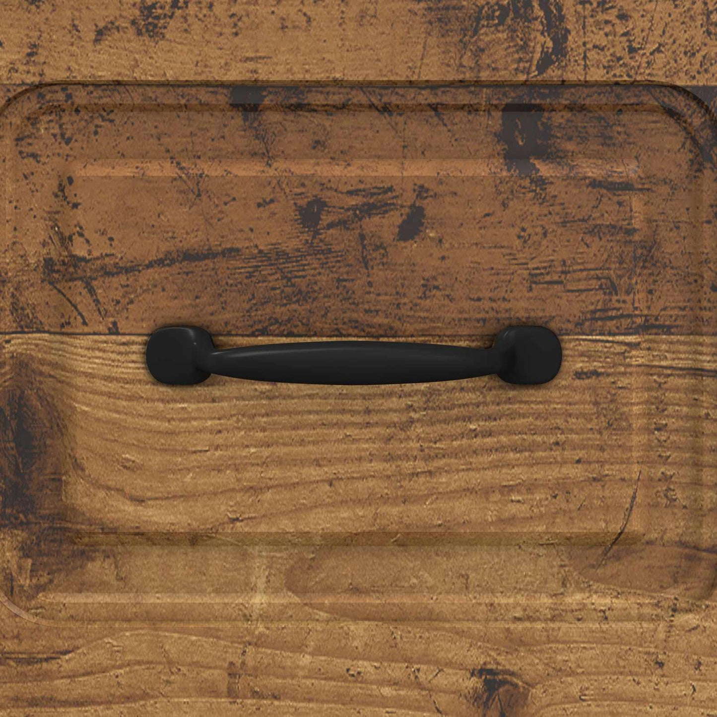 vidaXL Drawer Cabinet Old Wood 33 x 34.5 x 87 cm Engineered Wood
