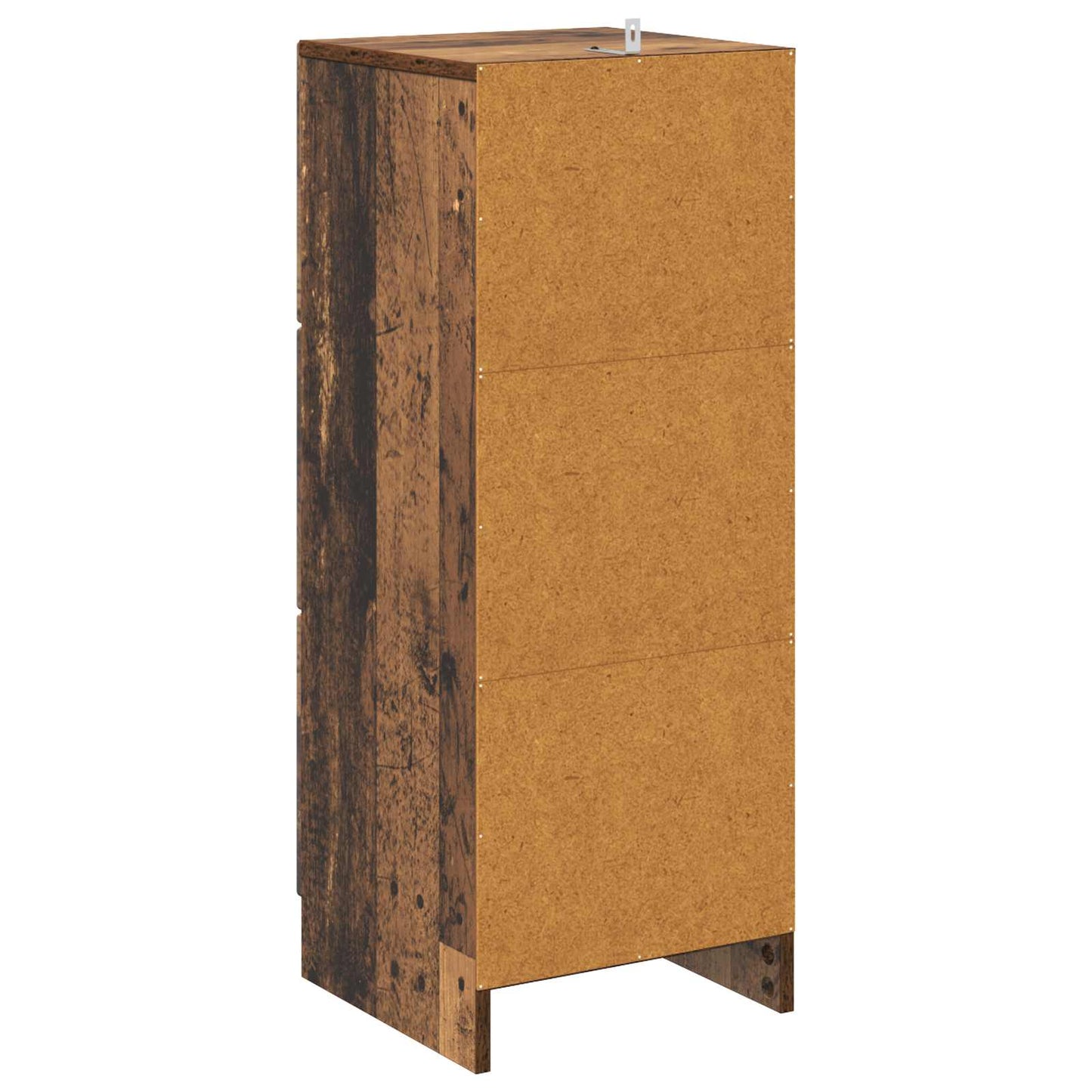 vidaXL Drawer Cabinet Old Wood 33 x 34.5 x 87 cm Engineered Wood