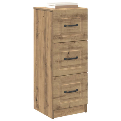 vidaXL Drawer Cabinet 33 x 34.5 x 87 cm Engineered Wood Artisan Oak