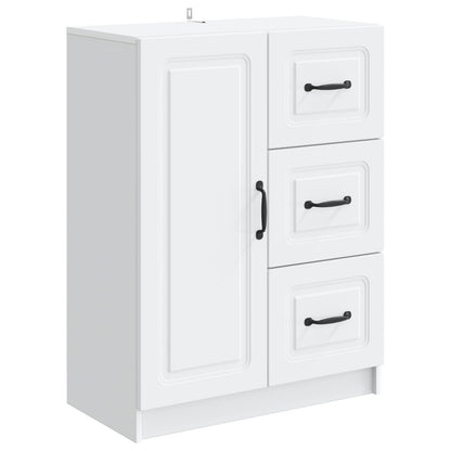 vidaXL Sideboard with Drawer White 66 x 34.5 x 87 cm Engineered Wood