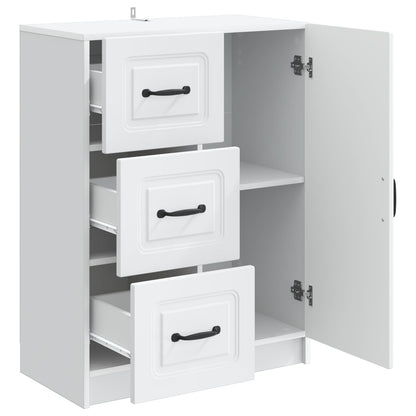 vidaXL Sideboard with Drawer White 66 x 34.5 x 87 cm Engineered Wood