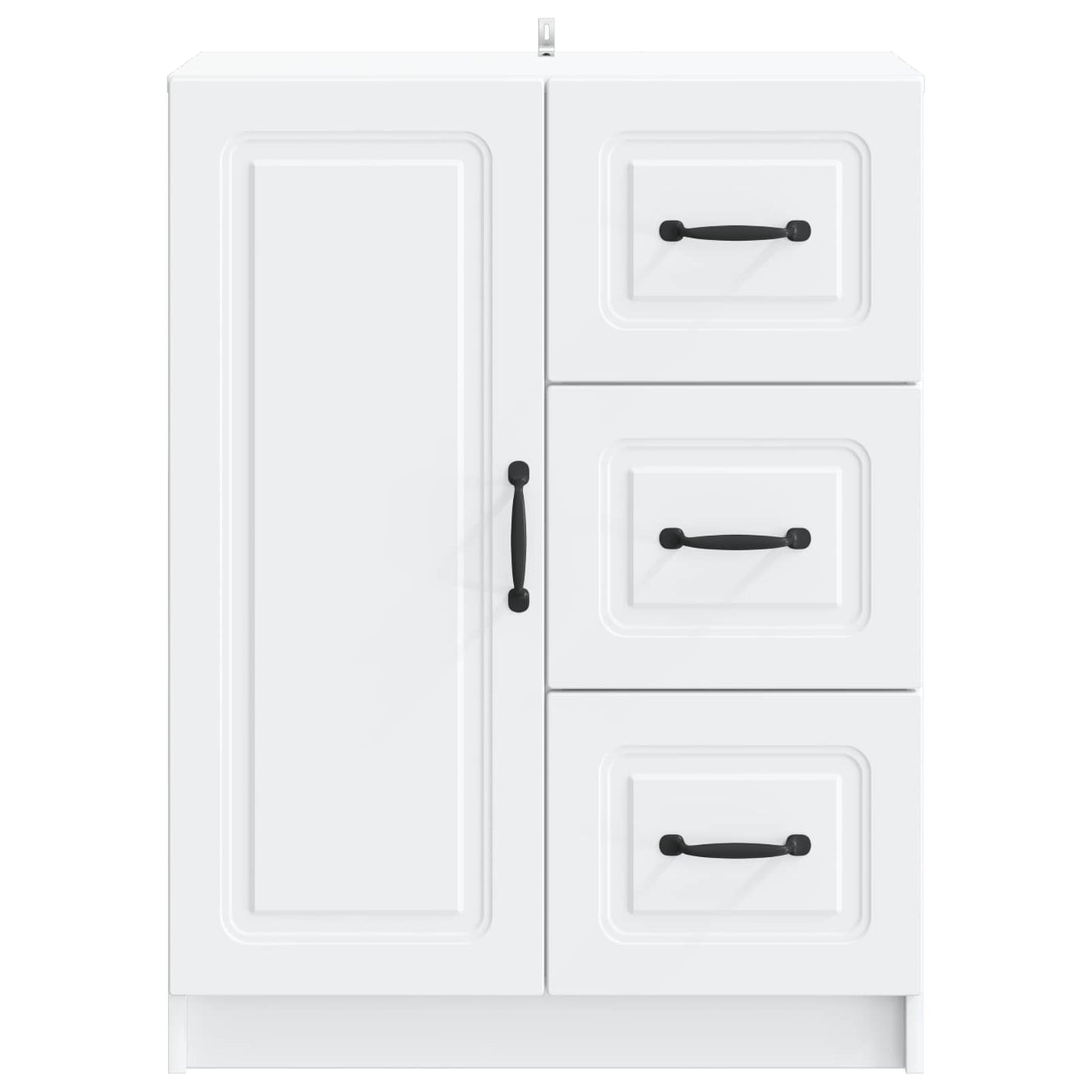 vidaXL Sideboard with Drawer White 66 x 34.5 x 87 cm Engineered Wood