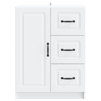 vidaXL Sideboard with Drawer White 66 x 34.5 x 87 cm Engineered Wood