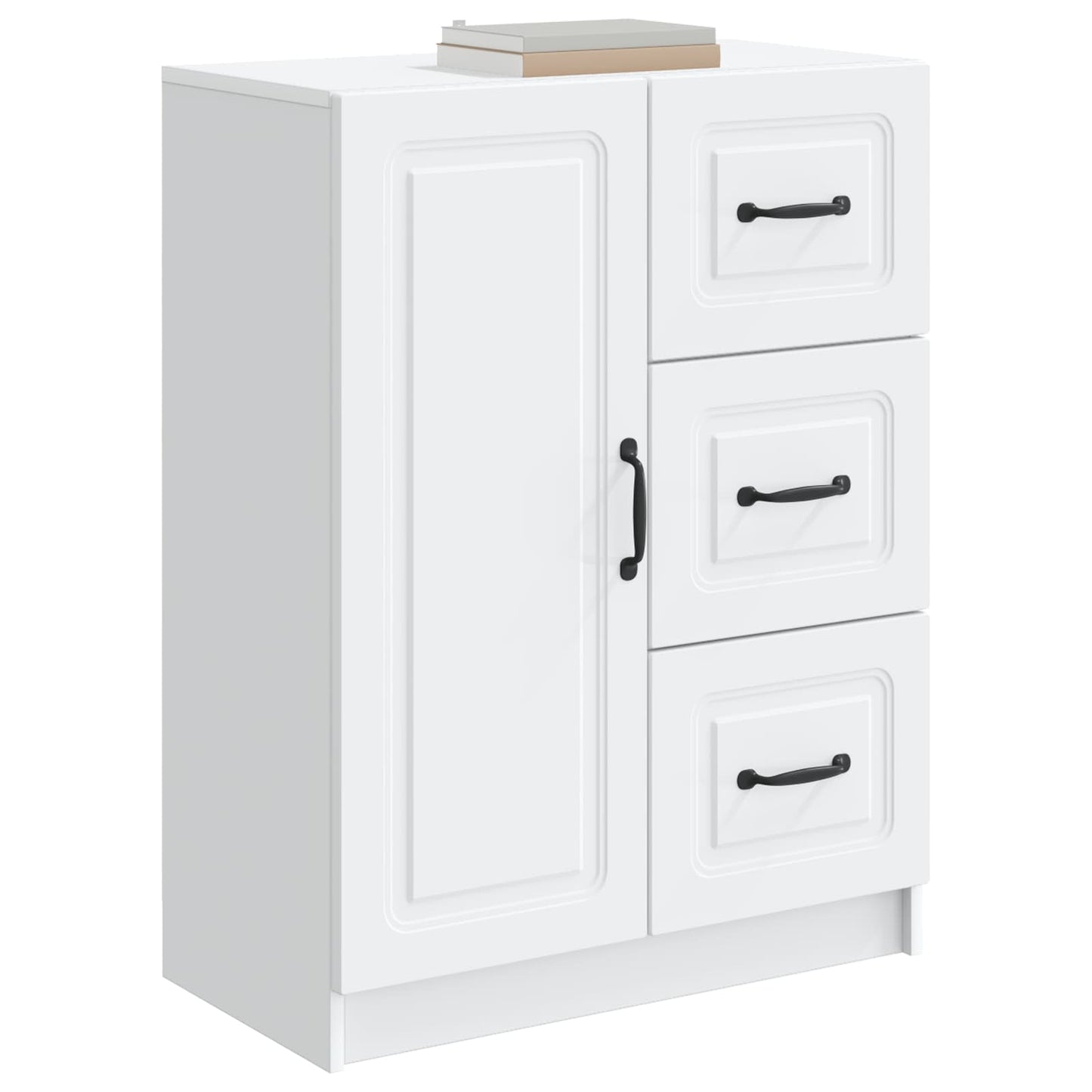 vidaXL Sideboard with Drawer White 66 x 34.5 x 87 cm Engineered Wood