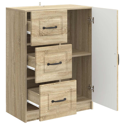 vidaXL Sideboard Sonoma Oak 66 x 34.5 x 87 cm Engineered Wood