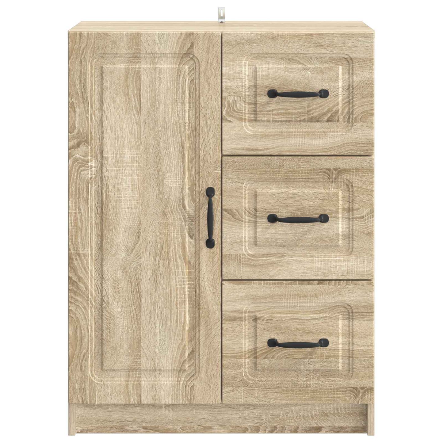 vidaXL Sideboard Sonoma Oak 66 x 34.5 x 87 cm Engineered Wood