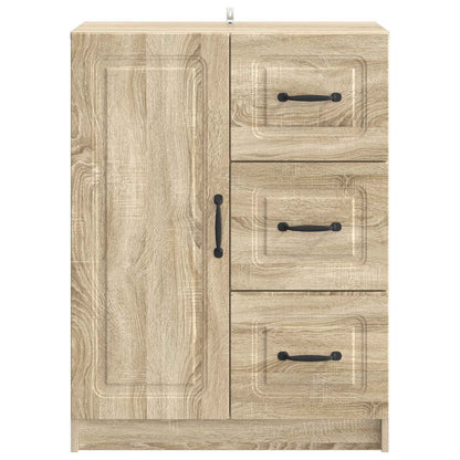 vidaXL Sideboard Sonoma Oak 66 x 34.5 x 87 cm Engineered Wood