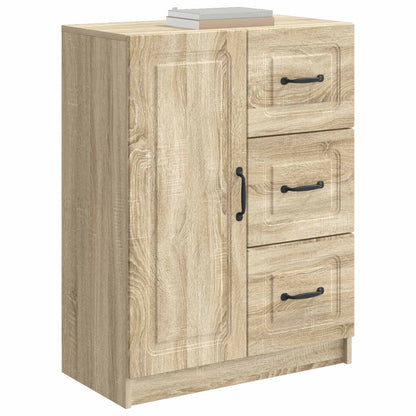 vidaXL Sideboard Sonoma Oak 66 x 34.5 x 87 cm Engineered Wood