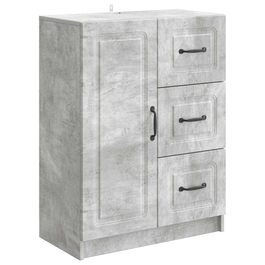 vidaXL Sideboard Concrete Grey 66 x 34.5 x 87 cm Engineered Wood