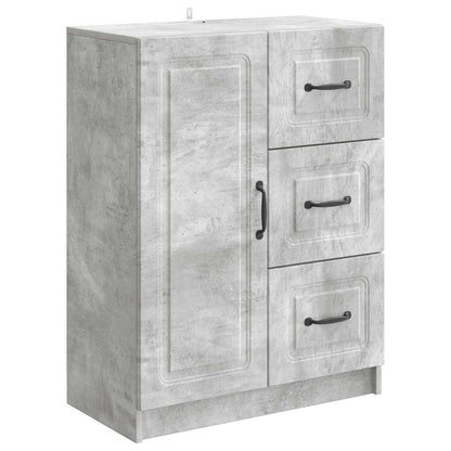 vidaXL Sideboard Concrete Grey 66 x 34.5 x 87 cm Engineered Wood