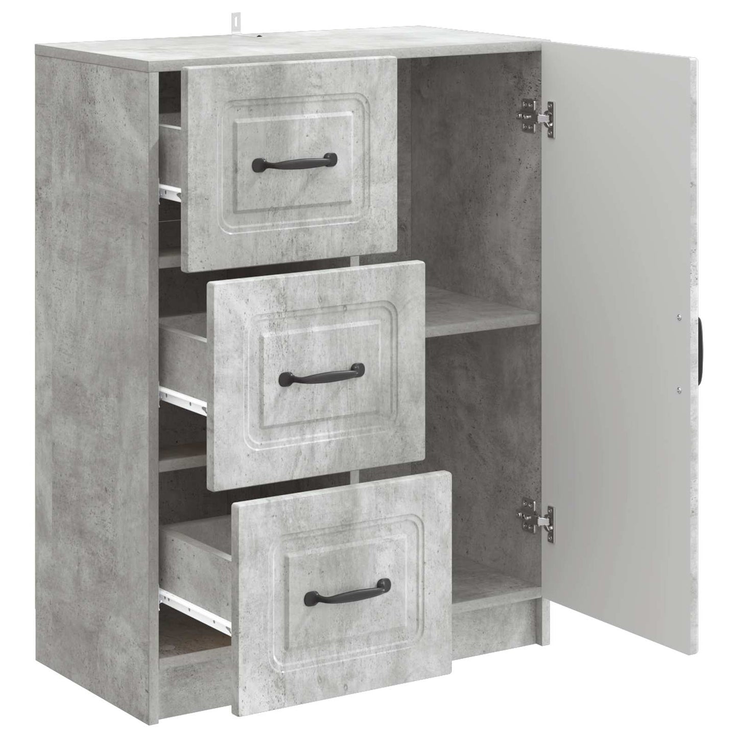vidaXL Sideboard Concrete Grey 66 x 34.5 x 87 cm Engineered Wood