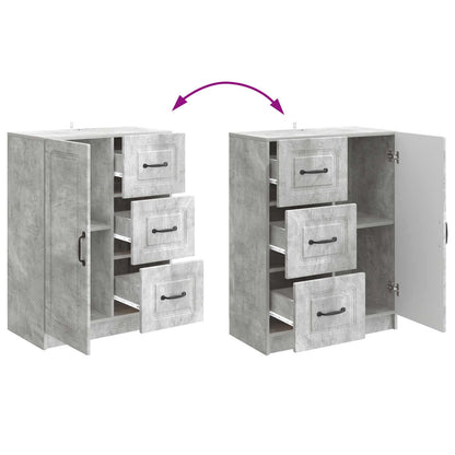 vidaXL Sideboard Concrete Grey 66 x 34.5 x 87 cm Engineered Wood