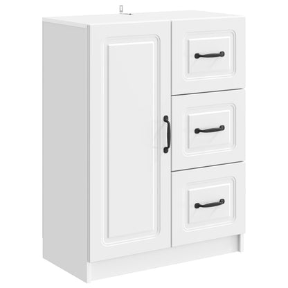 vidaXL Sideboard High Gloss White 66 x 34.5 x 87 cm Engineered Wood