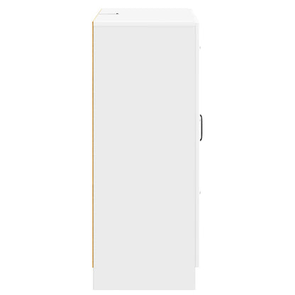 vidaXL Sideboard High Gloss White 66 x 34.5 x 87 cm Engineered Wood