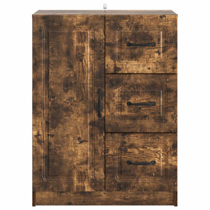 vidaXL Sideboard Smoked Oak 66 x 34.5 x 87 cm Engineered Wood